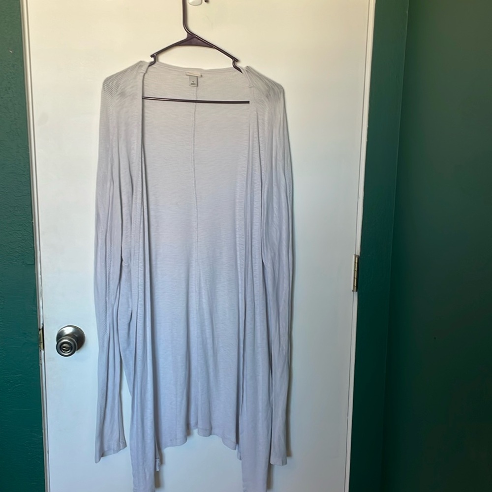 Light Grey Duster Cardigan